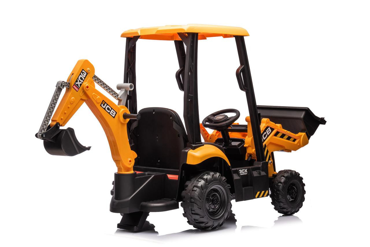 JCB 12v Electric Ride On With Front Loader And Backhoe