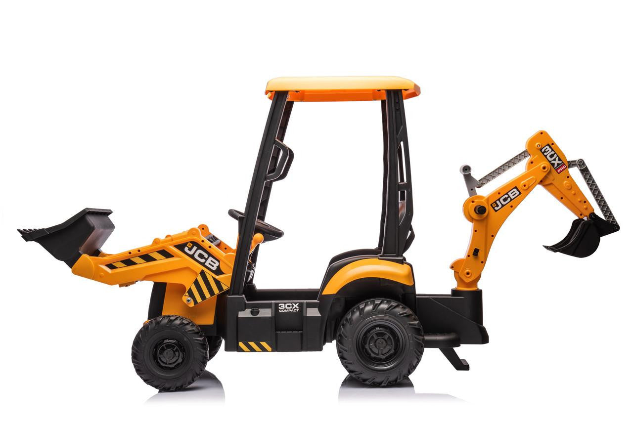 JCB 12v Electric Ride On With Front Loader And Backhoe