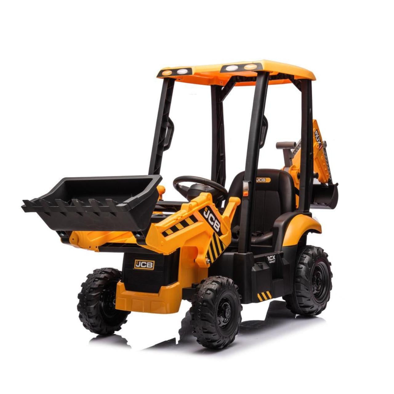 JCB 12v Electric Ride On With Front Loader And Backhoe