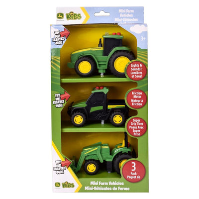 John Deere Farm Mini Vehicles Light And Sound 3 Pack