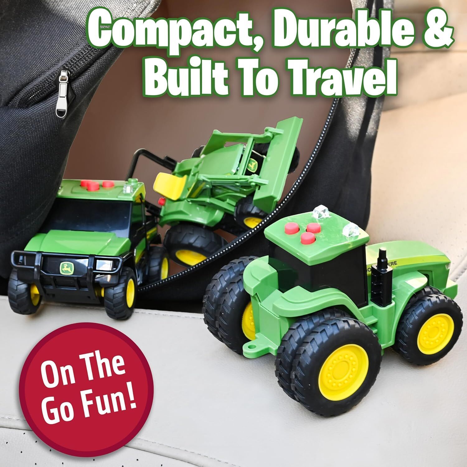 John Deere Farm Mini Vehicles Light And Sound 3 Pack