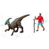 Jurassic World Parasaurolophus Dinosaur With Reuben Delgado Figure