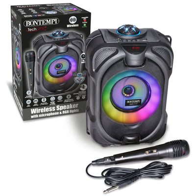 Bontempi 80 Watt Wireless Speaker With Microphone And RGB Lights