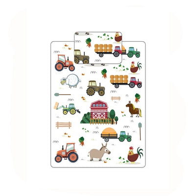 Little Bubz Cot Bed Douvet And Pillow Cover Set 150cm x 120cm Farm