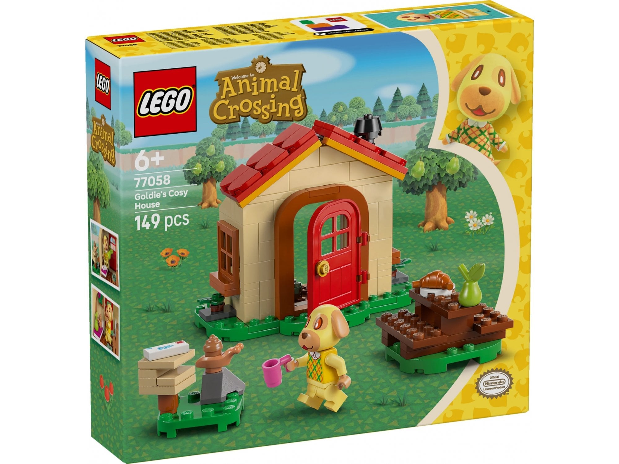 Lego Animal Crossing 77058 Goldie's Cosy House