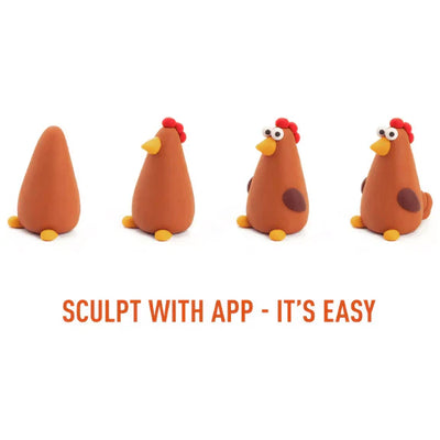Hey Clay Sculpting Clay Farm Birds 6 Can Set