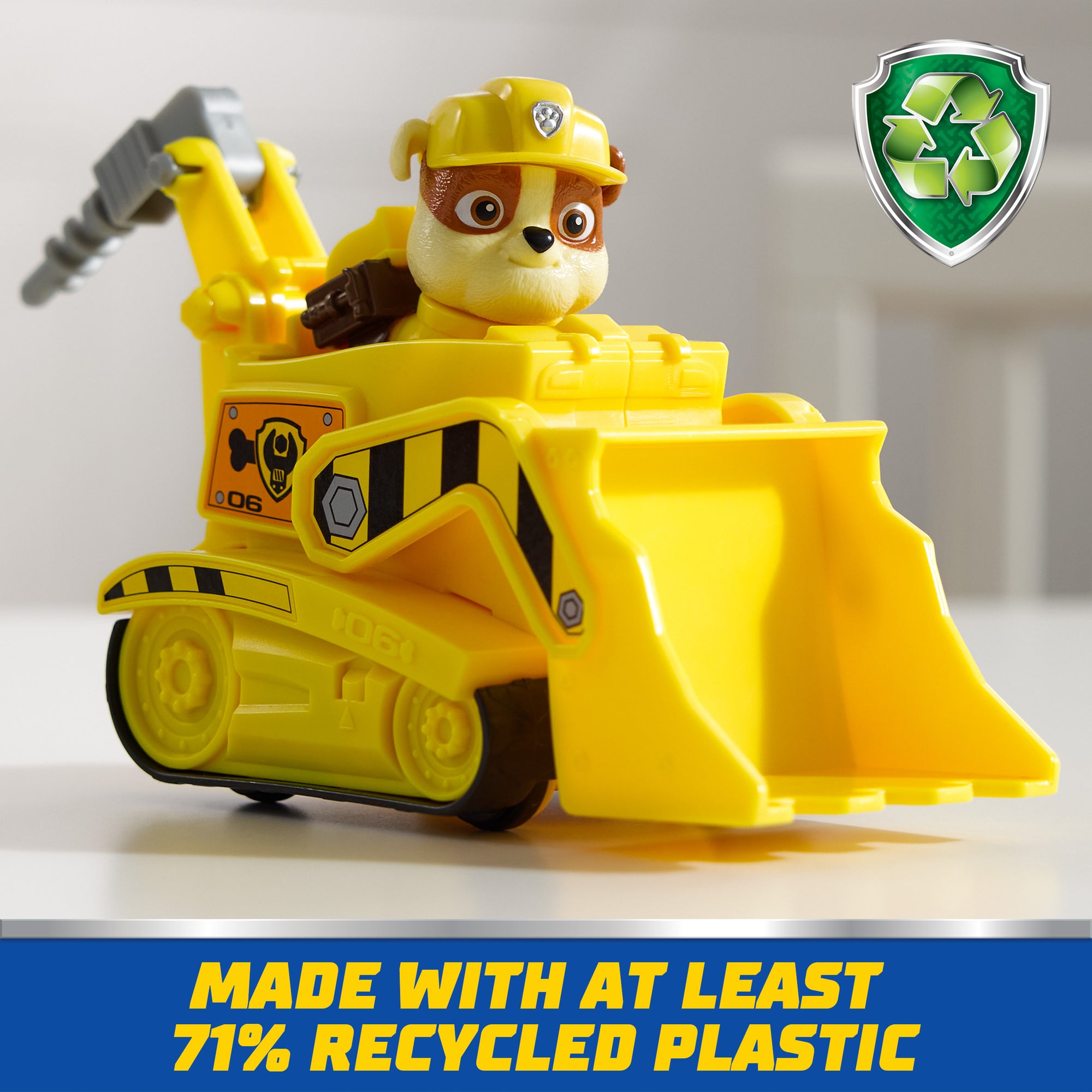 Paw Patrol Rubble Bulldozer Vehicle With Rubble Figure