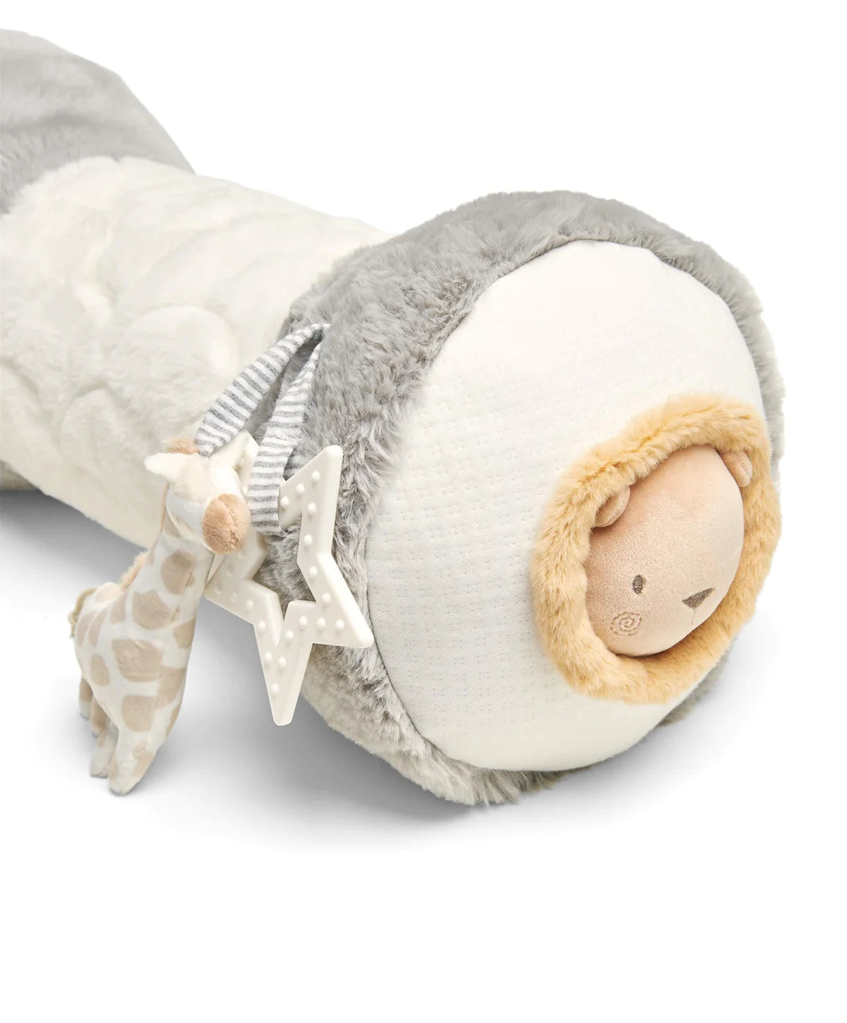 Mamas And Papas Welcome To The World Tummy Time Activity Soft Toy Grey