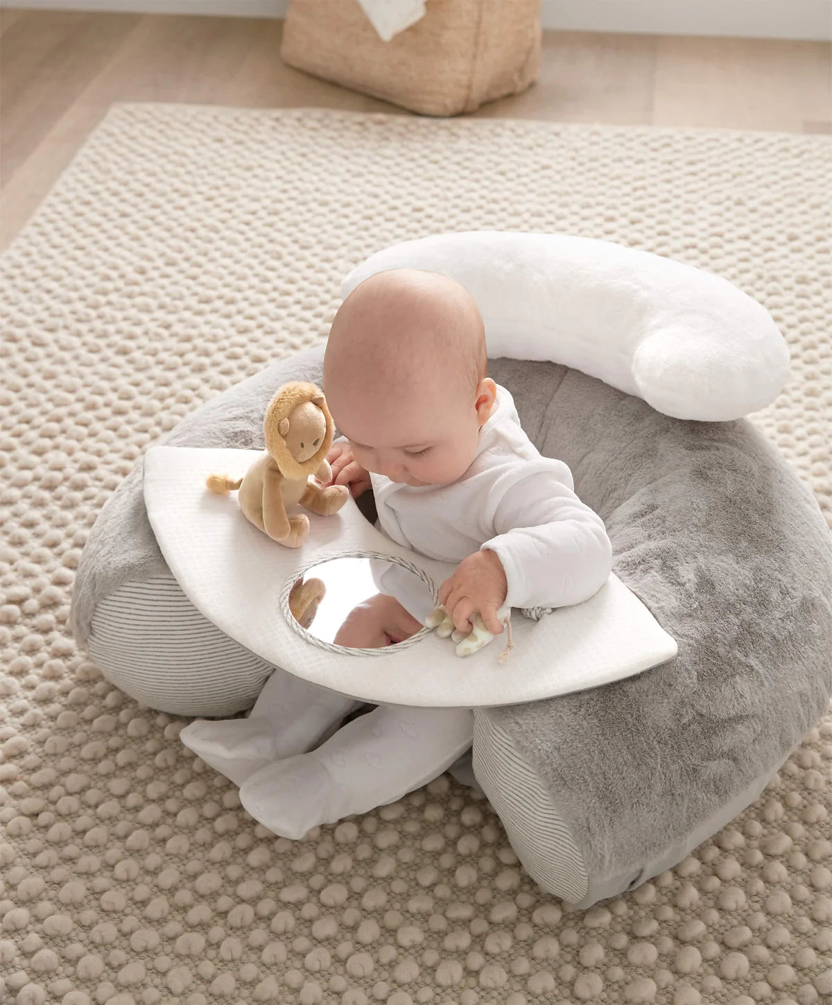 Mamas Ans Papas Welcome To The World Sit And Play Interactive Seat Grey