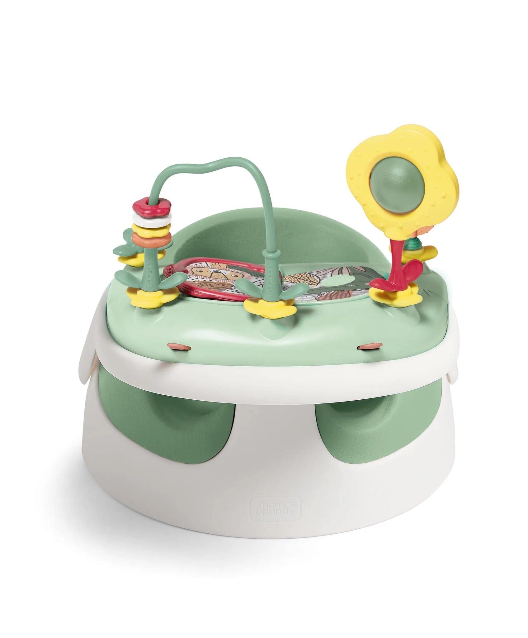 Mamas And Papas Snug Floor Seat With Activity Tray Eucalyptus