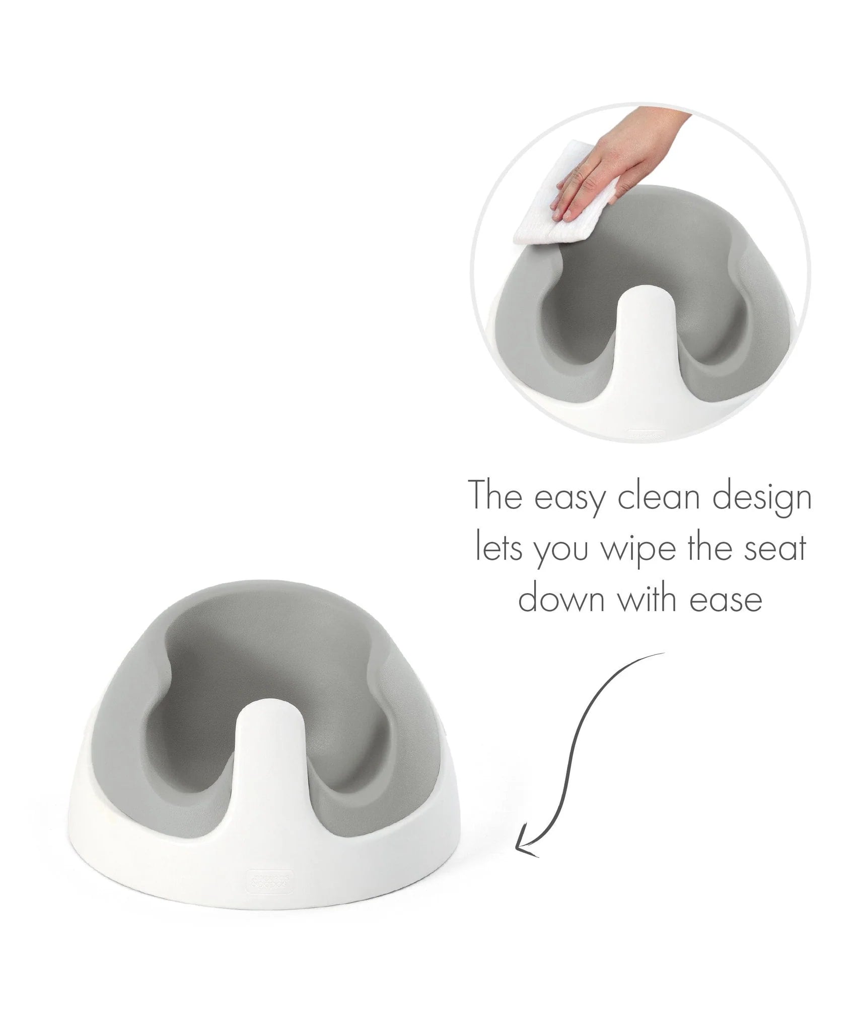 Mamas And Papas Baby Snug Floor Seat With Activity Tray Peeble