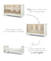 Mamas And Papas Harwell 2 Piece Cot Bed Set With Dresser Changer White