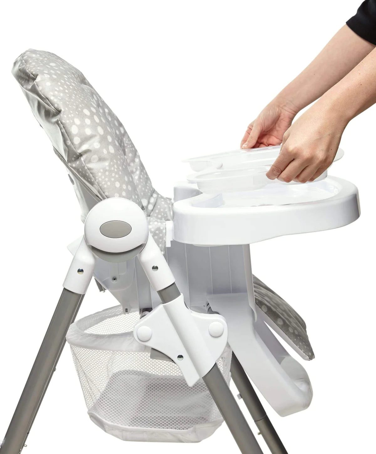 Mamas And Papas Snax Highchair Grey Spot