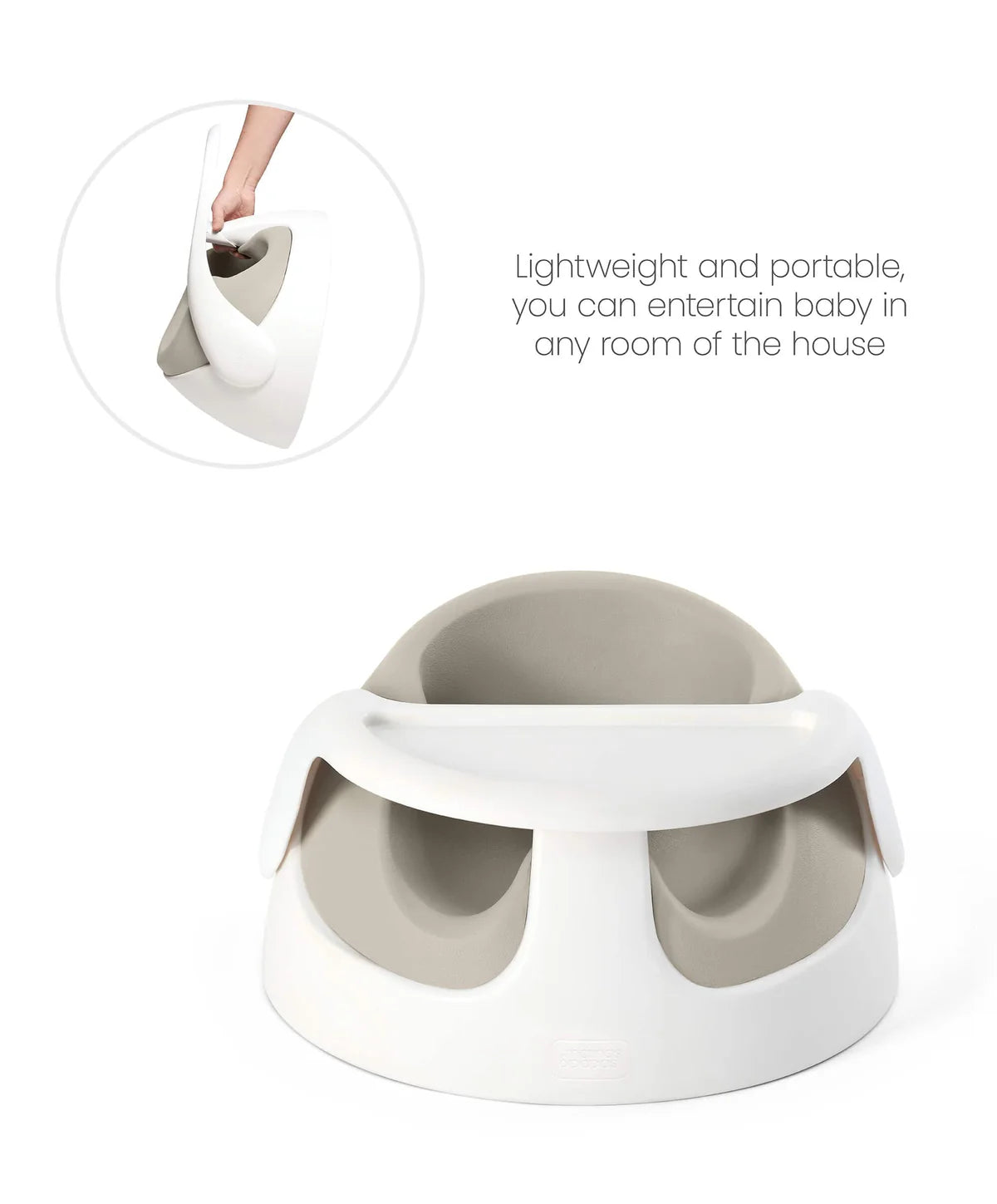Mamas And Papas Baby Snug Floor Seat With Activity Tray Clay