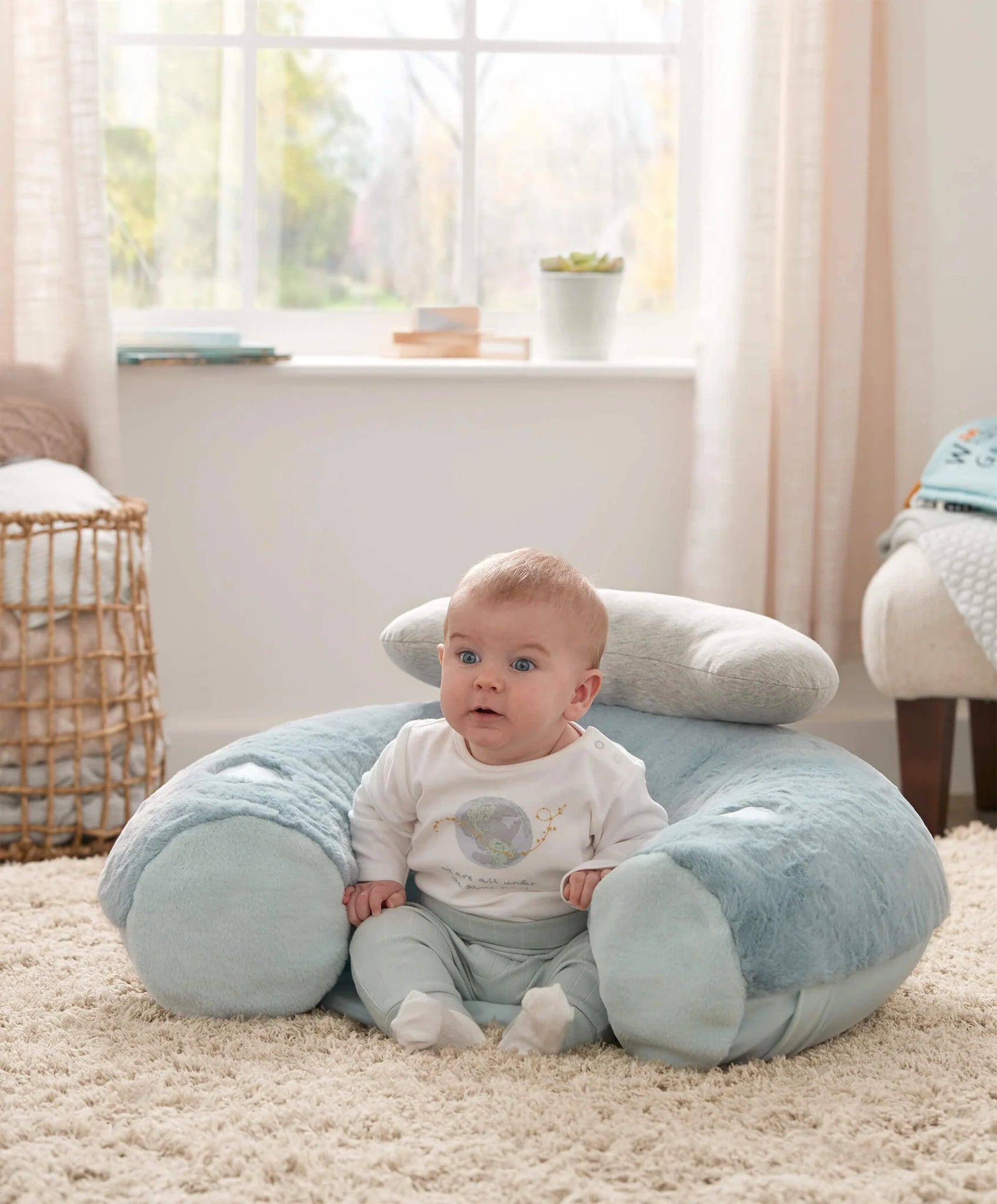 Mamas And Papas Welcome To The World The Sit And Play Interactive Seat Blue