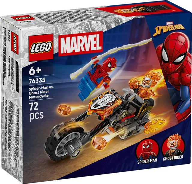 Lego Marvel SpiderMan vs Ghost Rider Motorcycle