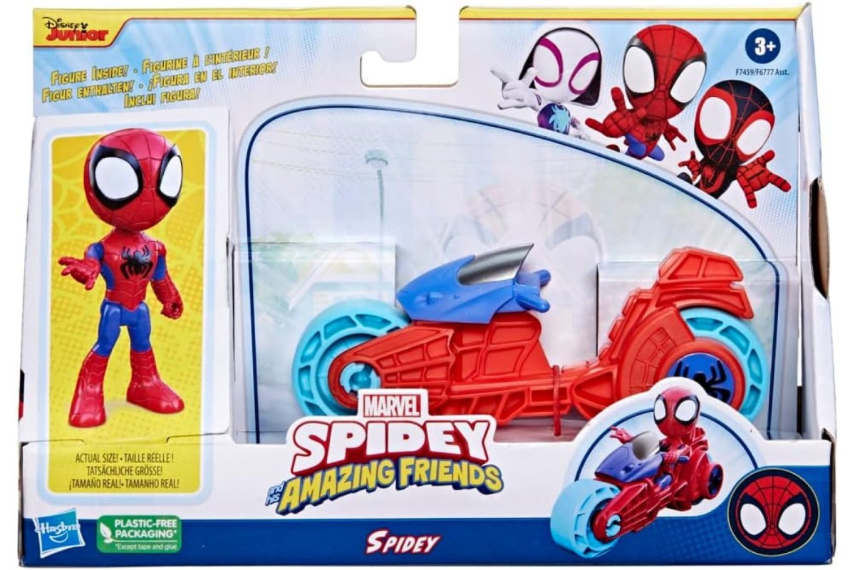 SpiderMan Spidey And His Amazing Friends Spidey Motorbike And Figure