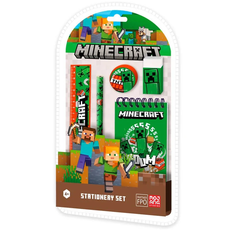 Minecraft 5pc Stationary Set