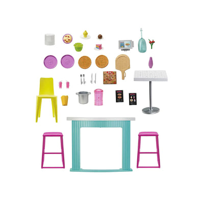 Barbie Cook N' Grill Restaurant And Doll Playset