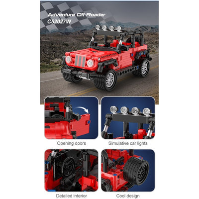 CaDa Off Road Adventurer Jeep With Pull Back Function 317pc Construction Set