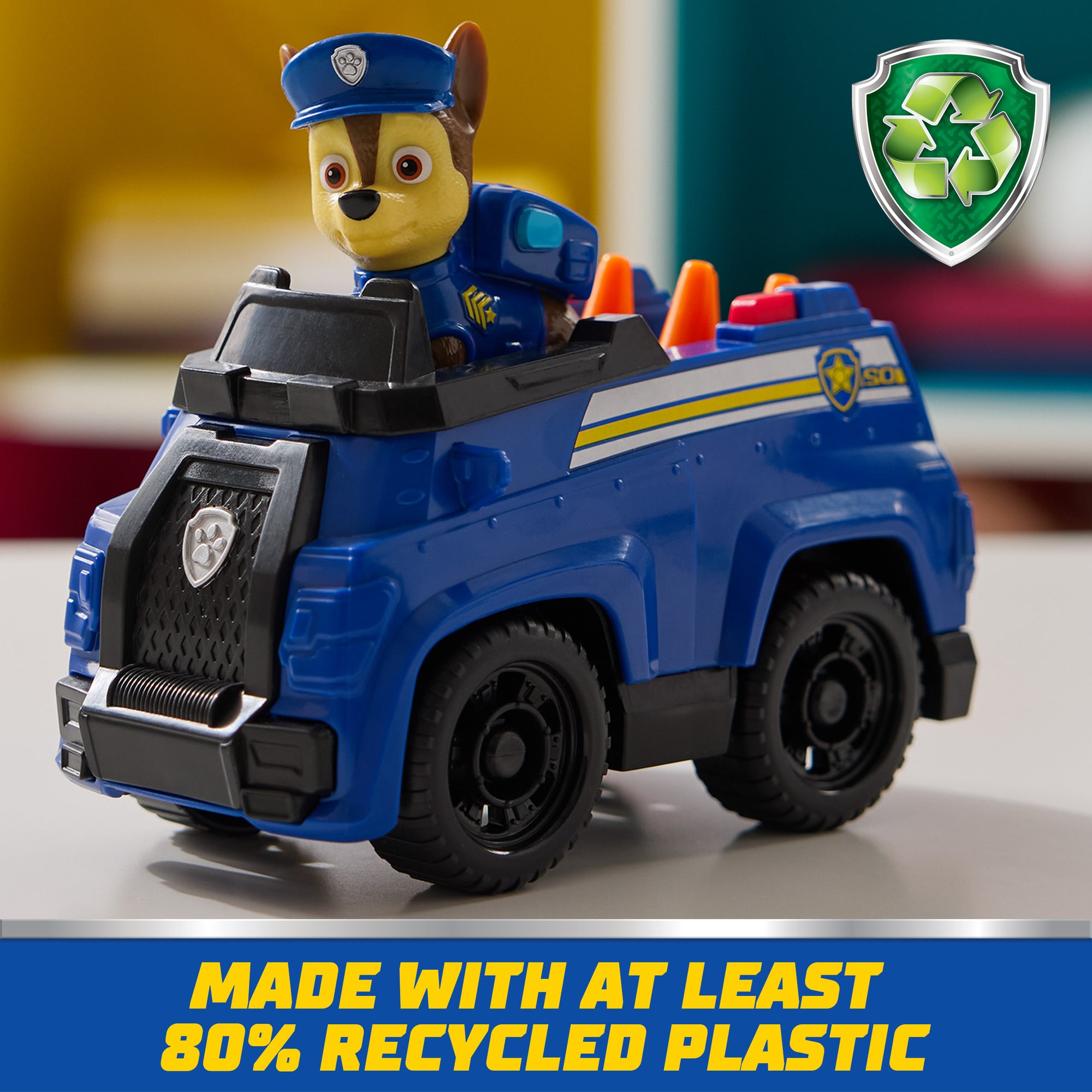 Paw Patrol Chase Patrol Cruiser With Chase Figure