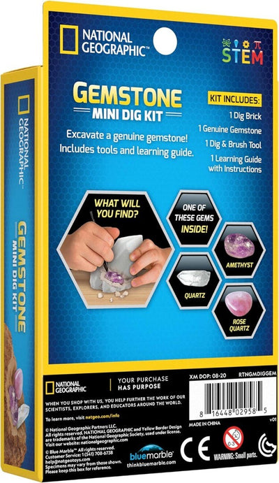 National Geographic Gemstone Mini Dig Kit