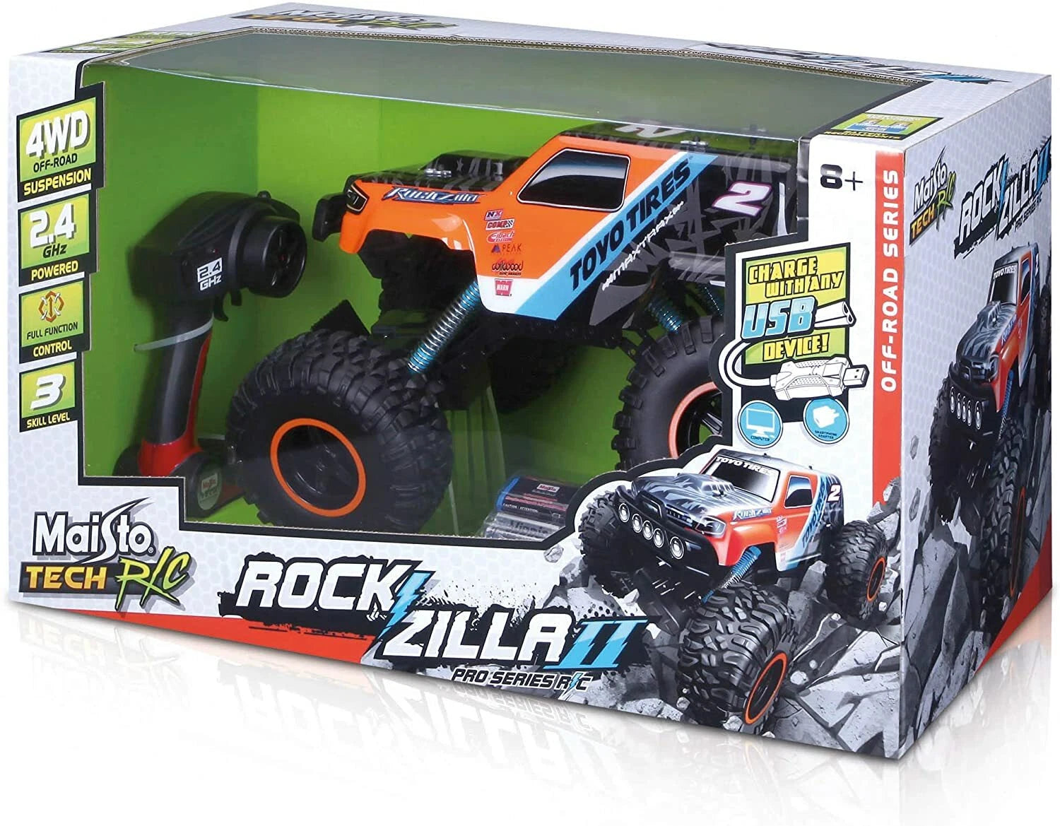 Maisto Rockzilla Pro Series Remote Control Off Road Vehicle