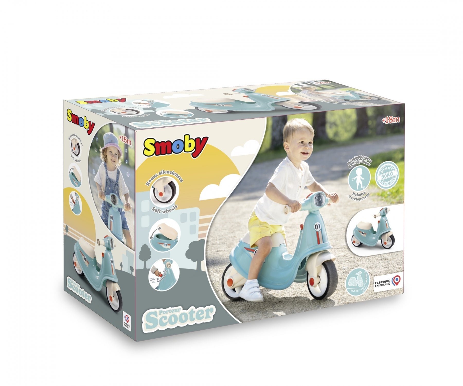 Smoby Ride On Scooter Blue