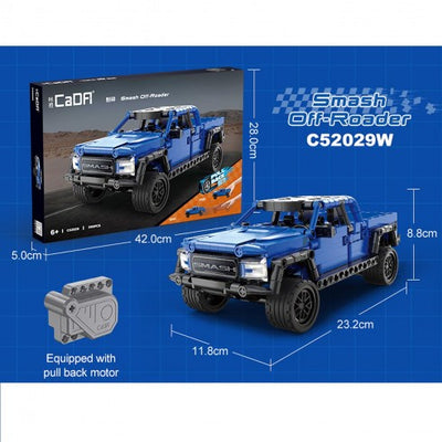 CaDA Smash Off Roader Vehicle With Pull Back Function 390pc Construction Set
