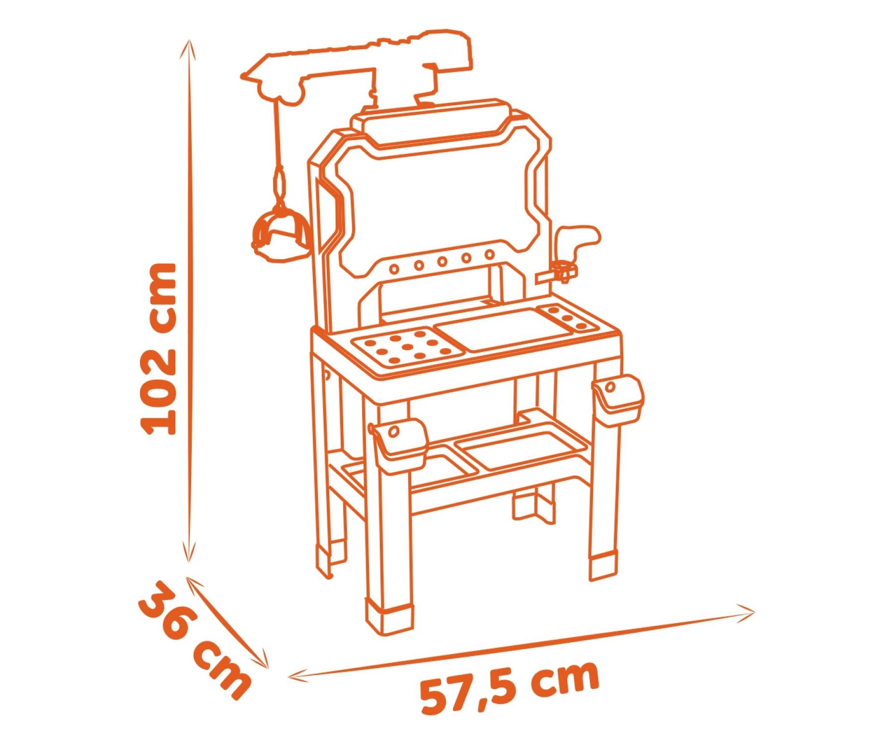 Smoby Black And Decker Builder Workbench