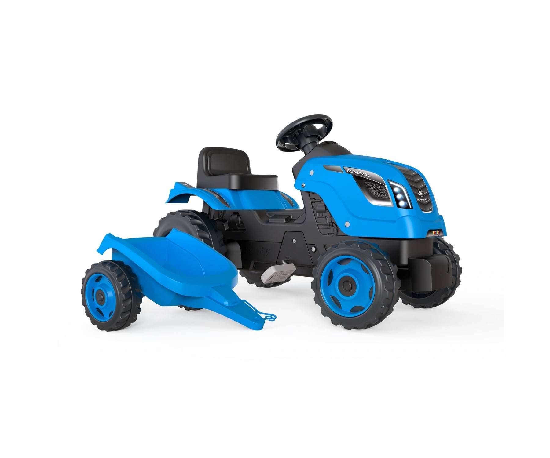 Smoby Farmer XL Tractor And Trailer Blue