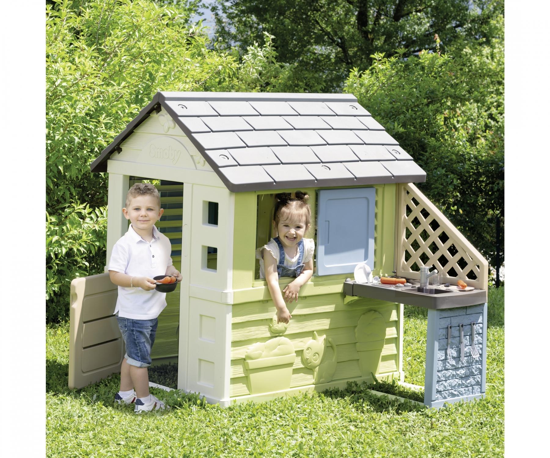 Smoby Life Pretty Playhouse With Kitchen