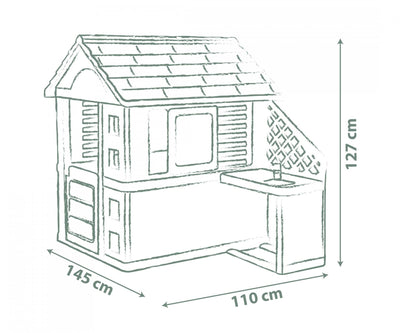 Smoby Life Pretty Playhouse With Kitchen