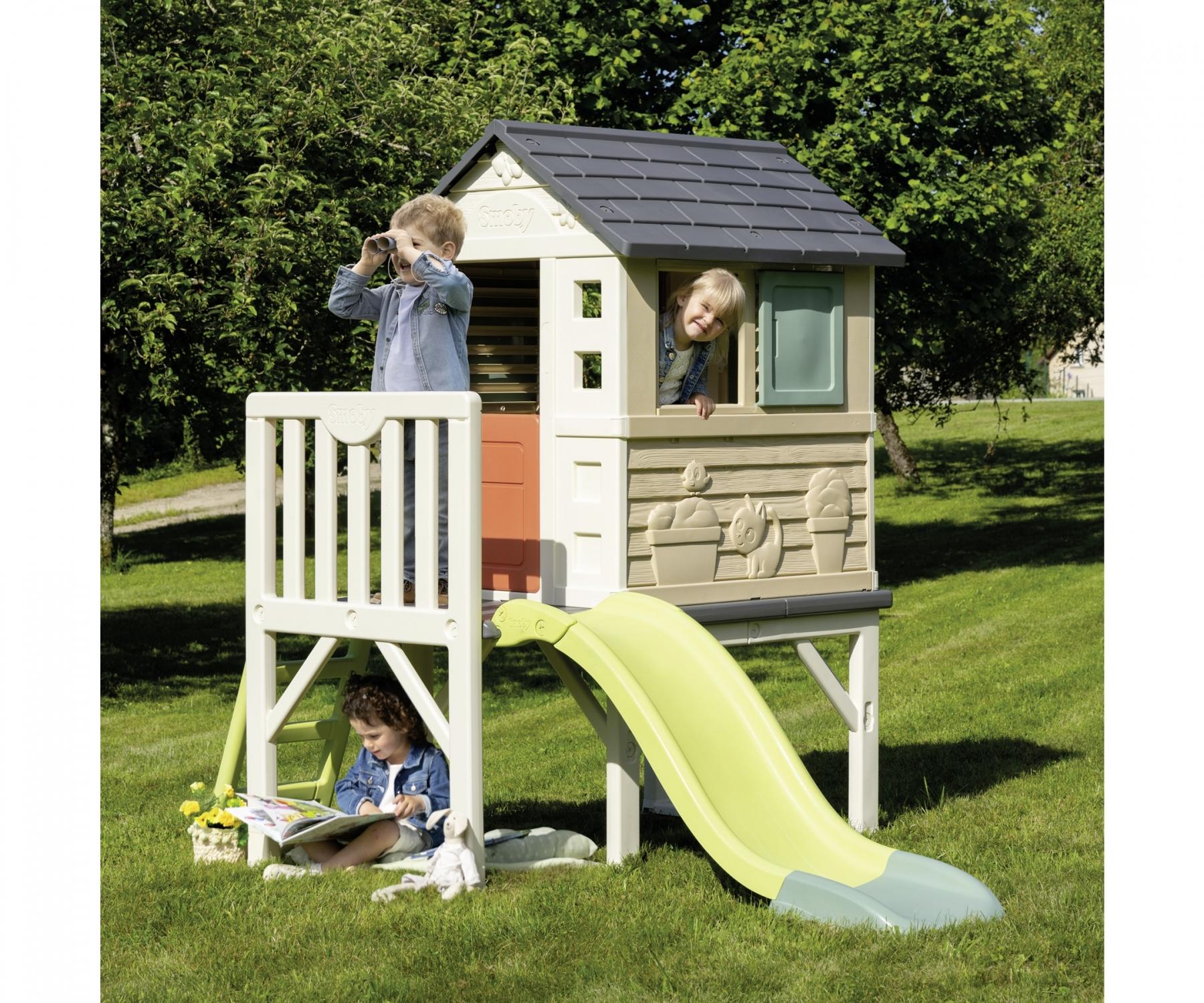 Smoby Playhouse on Stilts with Slide