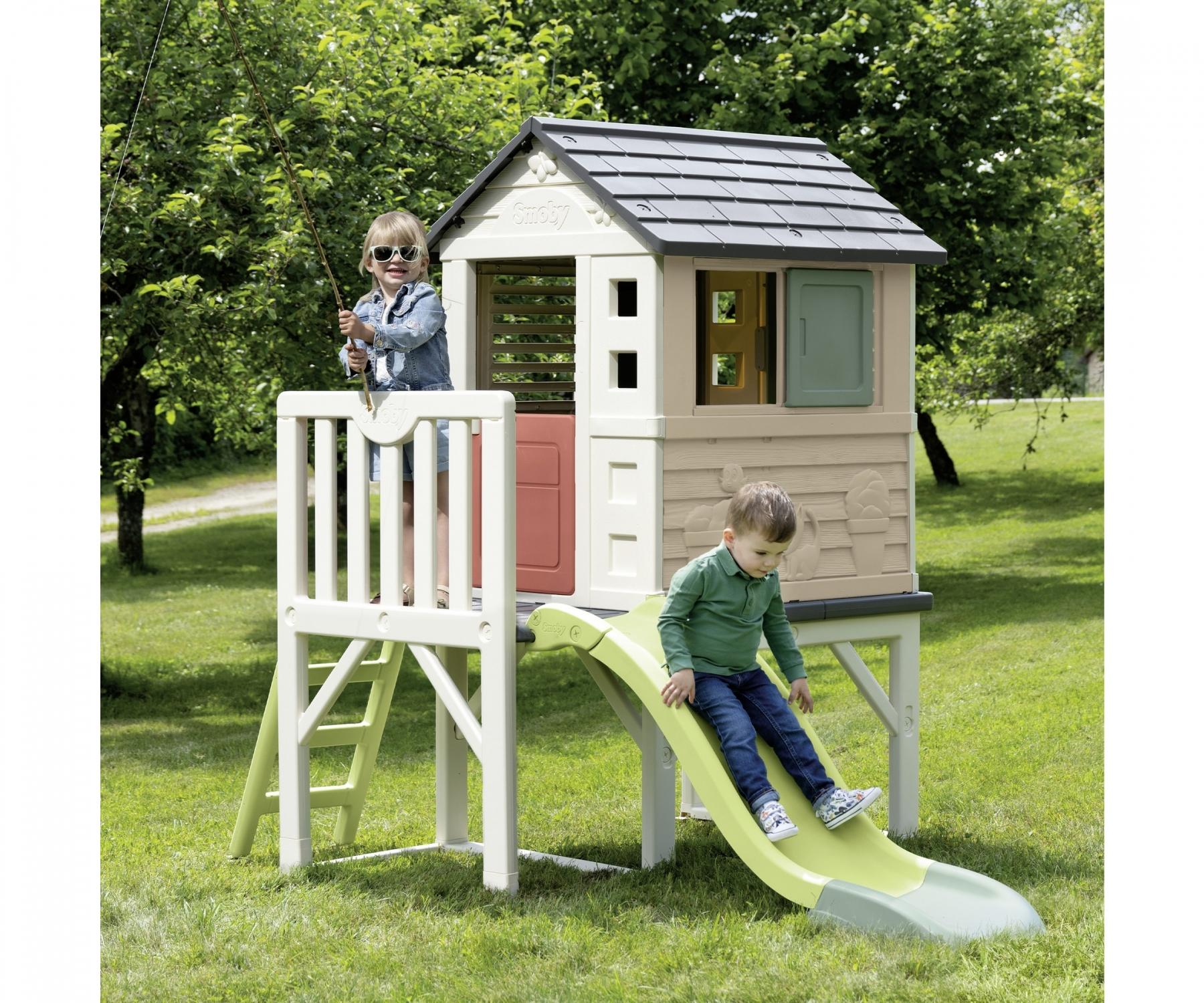 Smoby Playhouse on Stilts with Slide