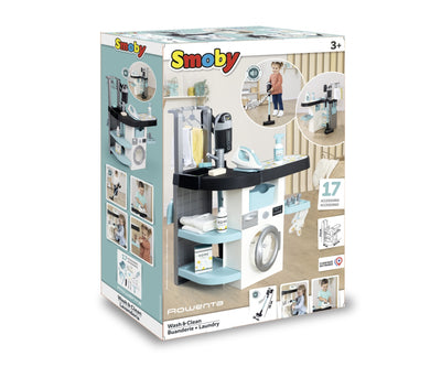Smoby Rowenta Wash And Clean laundry