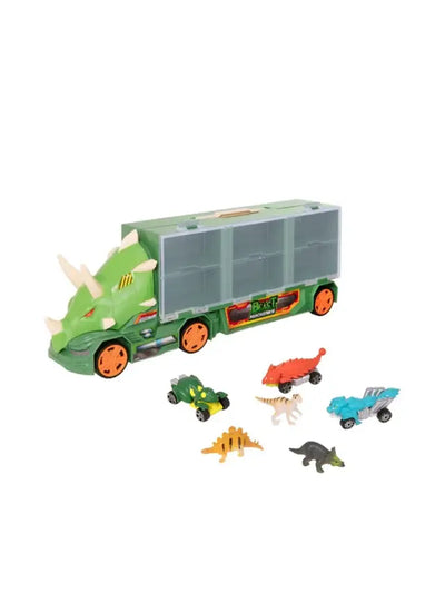 Teamzterz Beast Machines Dinosaur Transport Truck With 3 Beast Machines And 3 Dinosaurs