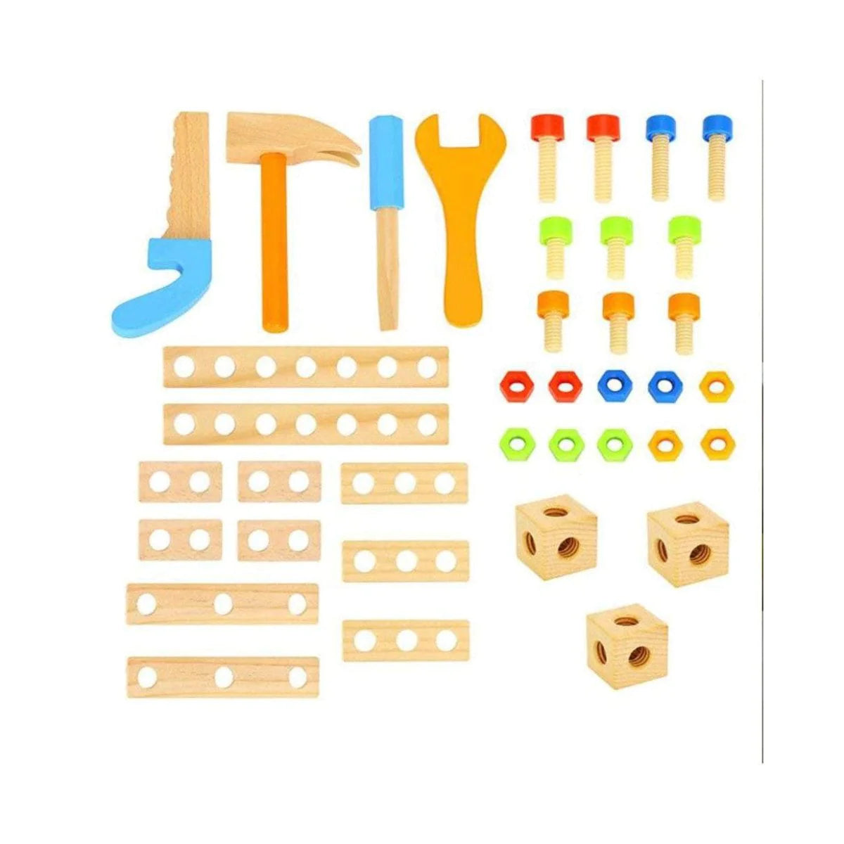 Tooky Toy 40pc Wooden Work Bench