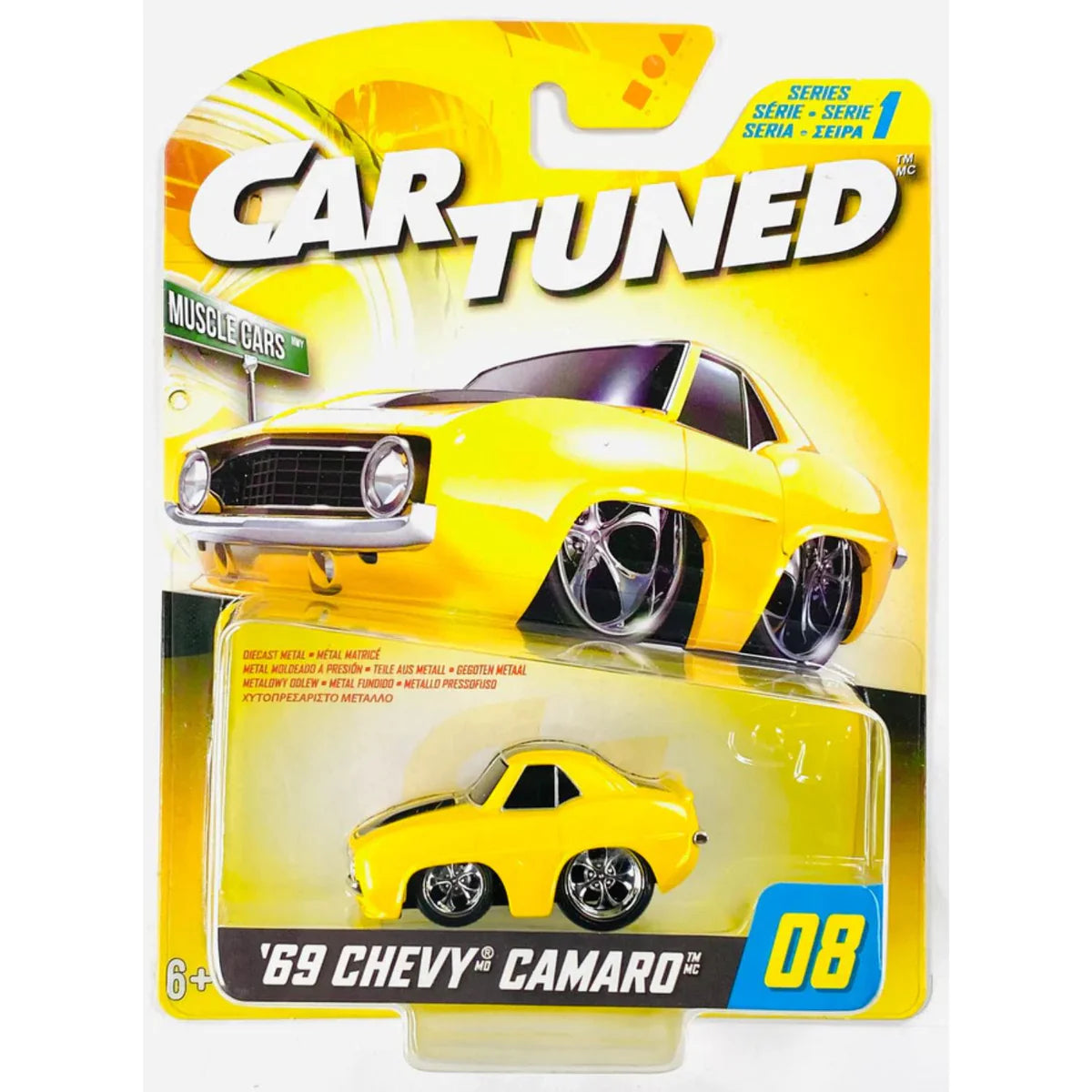 Car Tuned Die Cast Retro Cars '69 Chevy Camaro