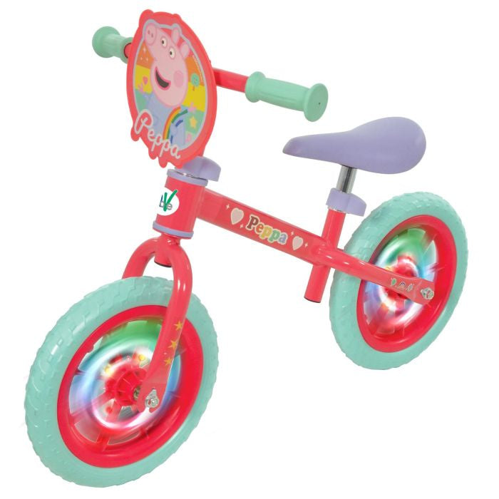 Peppa Pig 12" Balance Bike With Light Up Wheels