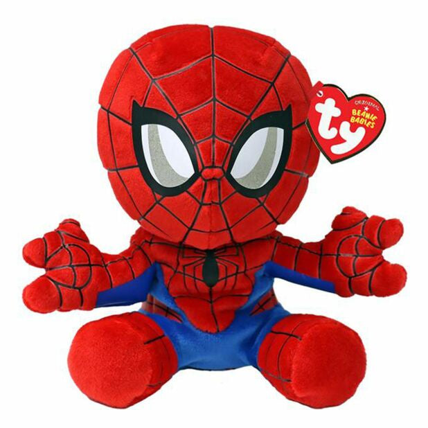 TY SpiderMan Beanie Soft Toy Regular
