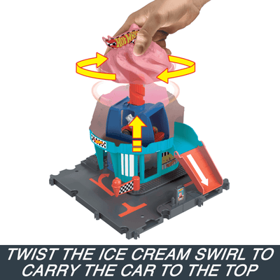 Hot Wheels City Downtown Ice Cream Swirl
