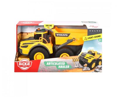 Dickie Volvo Articulated Hauler Truck Light And Sound