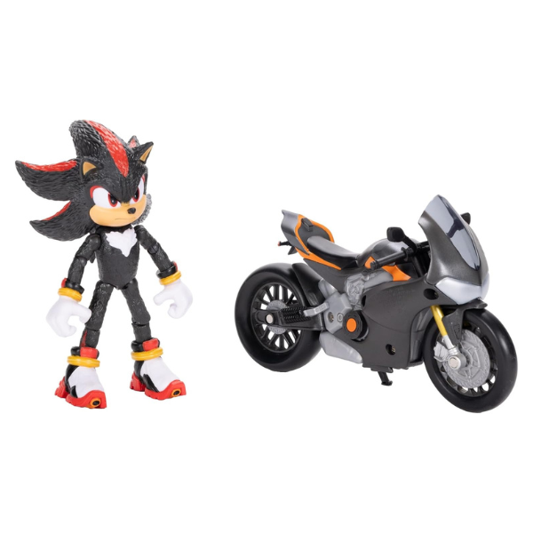 Sonic The Hedgehog Sonic's Shadow Motorcycle With Sonic Figure