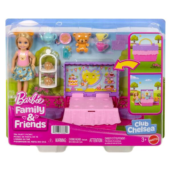 Barbie Club Chelsea Surprise Tea Party Picnic Doll And Accessories Playset