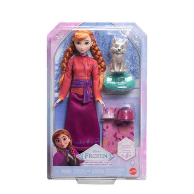 Disney Frozen Anna Doll With Wolf Cub And Accessories