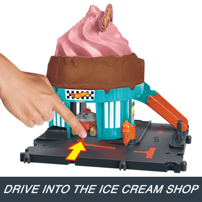 Hot Wheels City Downtown Ice Cream Swirl