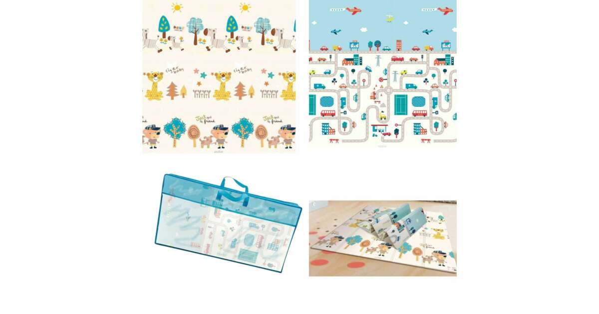 Asalvo Folding Playmat City/Forest 200cm x 180cm