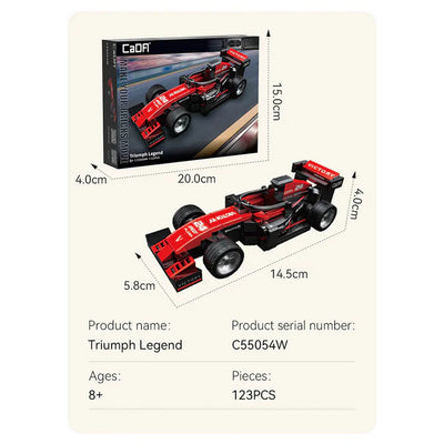 CaDA Triumph Legend F1 Racing Car 123pc Construction Set