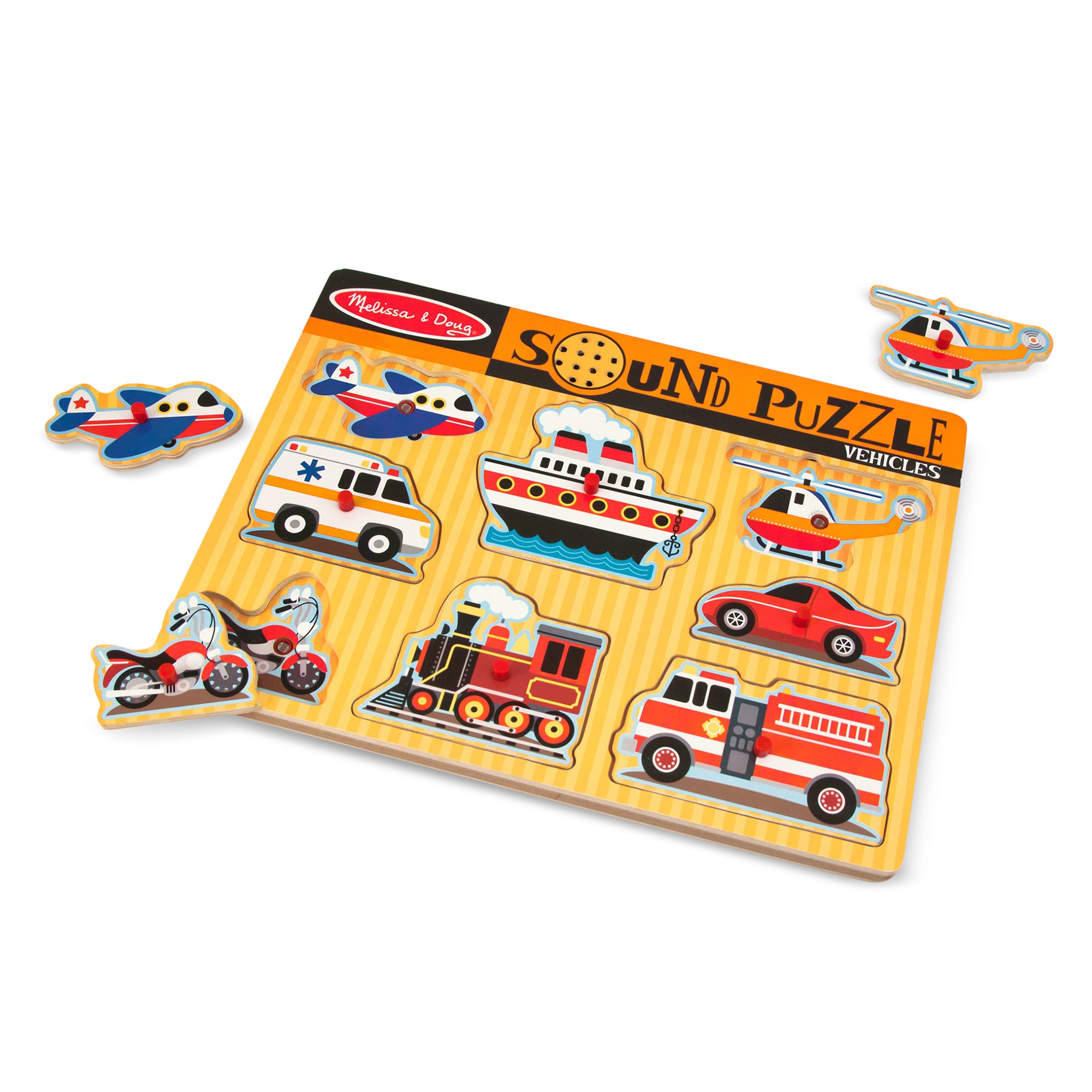 Melissa & Doug Sound Puzzle Vehicles